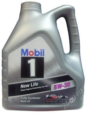Лот: 2105485. Фото: 1. MOBIL 1 NEW LIFE 5w30 м/мот.синт... Масла, жидкости