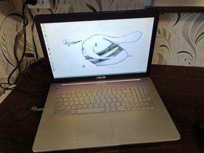 Лот: 19063411. Фото: 1. Хороший здоровый ноутбук Asus... Ноутбуки