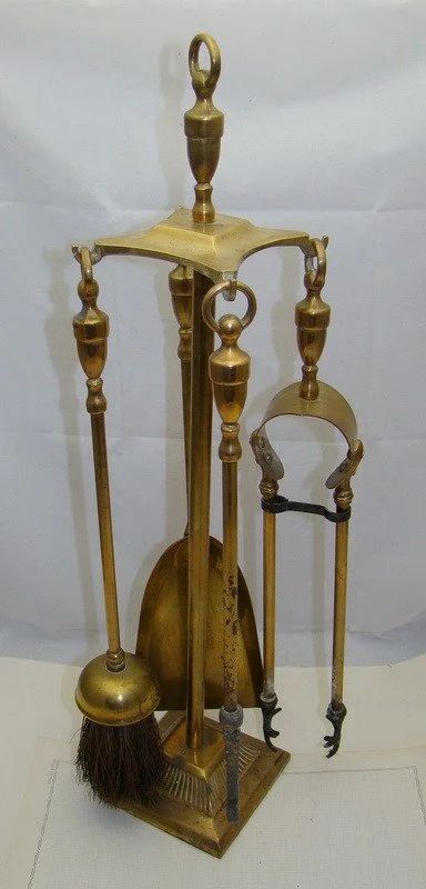 Лот: 14574944. Фото: 1. Набор для камина старинный (N117... Другое (антиквариат)