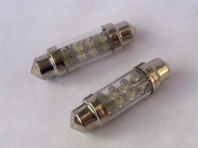 Лот: 2546467. Фото: 1. Светодиодная лампа LED C5W 8 SMD... Оптика и освещение