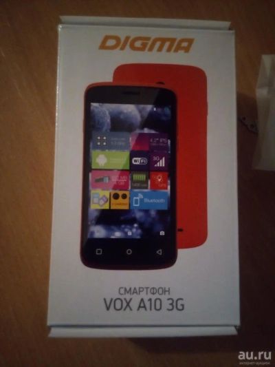 Лот: 9484001. Фото: 1. Digma VOX A10 3G розовый. Коробка... Смартфоны