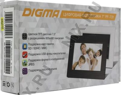 Лот: 8790376. Фото: 1. Цифровая фоторамка DIGMA PF-731. Другое (фото, видеокамеры, оптика)