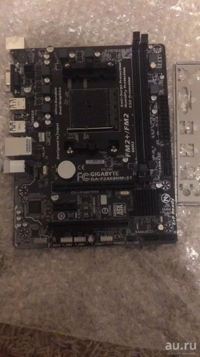 Лот: 13161037. Фото: 1. Мат плата gigabyte ga f2a68hm-s1. Материнские платы