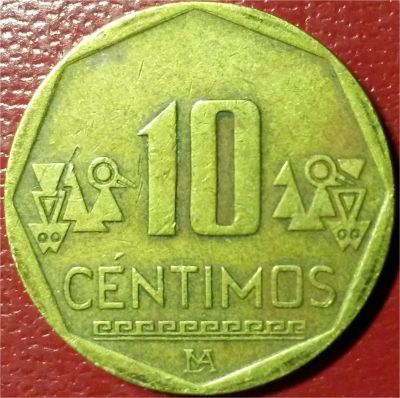 Лот: 7292035. Фото: 1. Перу 10 сентимо 2001 год. Америка