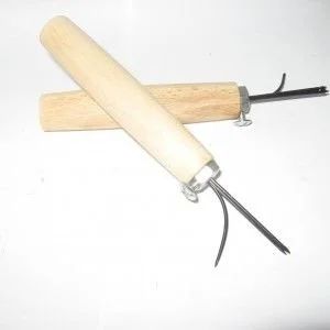 Лот: 13142251. Фото: 1. Набор шил дерев. ручка кривое... Швейный и вязальный инструмент