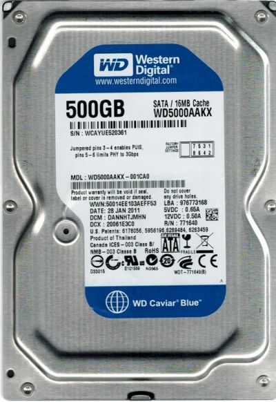 Лот: 7405020. Фото: 1. Жесткий диск Western Digital Caviar... Жёсткие диски (HDD)