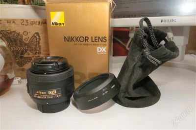 Лот: 2519070. Фото: 1. Nikon 35mm f/1.8G AF-S DX Nikkor. Объективы