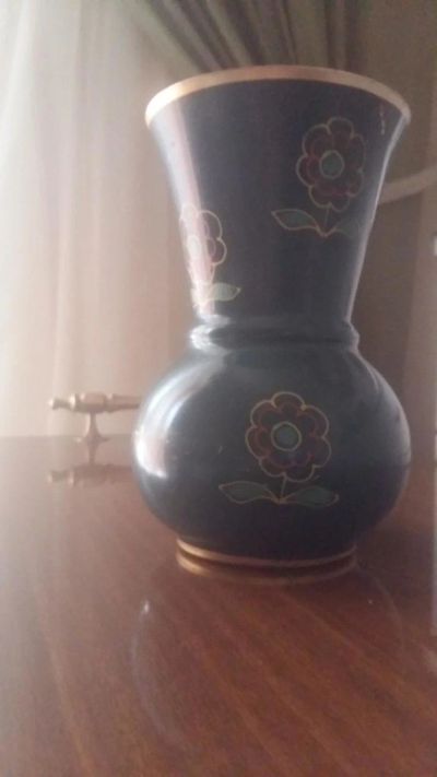 Лот: 9942007. Фото: 1. Ваза метал большая 21 см 60 годы. Вазы