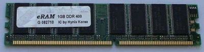 Лот: 1880481. Фото: 1. eRAM 1GB DDR 400 C081010 IC by... Оперативная память