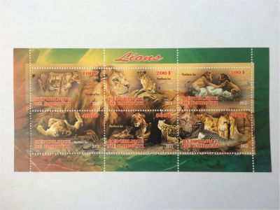 Лот: 7119732. Фото: 1. 2013 БЛОК Джибути Львы. Марки