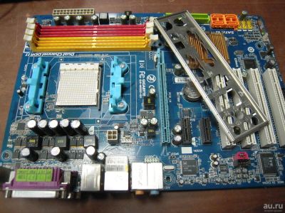 Лот: 9434138. Фото: 1. Материнская AM2, AM2+ Gigabyte... Материнские платы