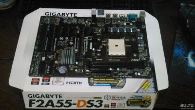 Лот: 8212581. Фото: 1. материнская плата gigabyte ga-f2a55-ds3... Материнские платы