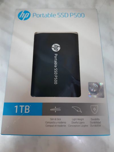 Лот: 20968733. Фото: 1. Внешний SSD HP P500 1000 Гб Black... Внешние жесткие диски