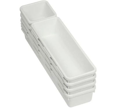 Лот: 16644423. Фото: 1. Лоток 8*30*5 см белый Idea М1612. Контейнеры, банки