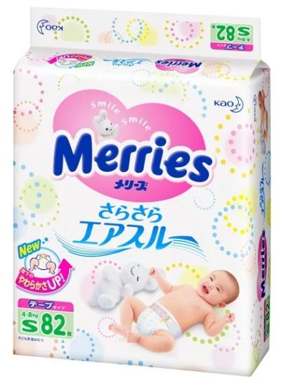 Лот: 4915855. Фото: 1. Японские подгузники Merries S... Детская гигиена