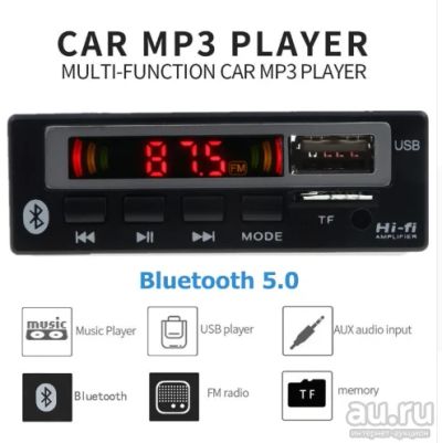 Лот: 13774930. Фото: 1. 12V Bluetooth V5.0 MP3 плеер модуль. Плееры