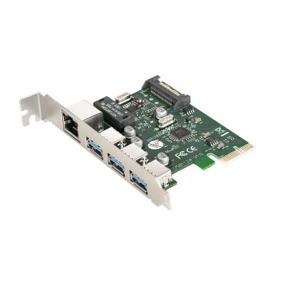 Лот: 20305702. Фото: 1. Контроллер PCI-E=>USB 3.0x3 ext... Платы расширения, контроллеры, доп. порты