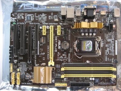 Лот: 6200621. Фото: 1. ASUS H87-PLUS (LGA1150, H87, 4xDDR3... Материнские платы