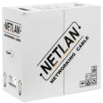 Лот: 15037723. Фото: 1. Витая пара внутренняя 5E Netlan... Провода, кабели