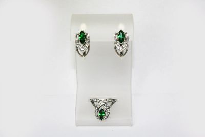 Лот: 7990824. Фото: 1. Гарнитур кристалл Сваровски "Крибус... Комплекты изделий