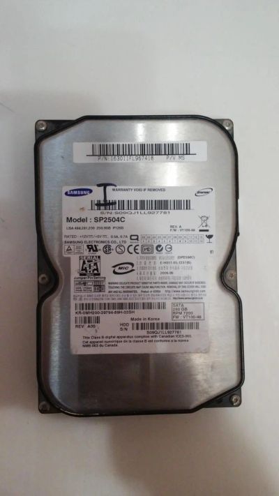 Лот: 11494976. Фото: 1. Жесткий диск 250 Гб ( винчестер... Жёсткие диски (HDD)