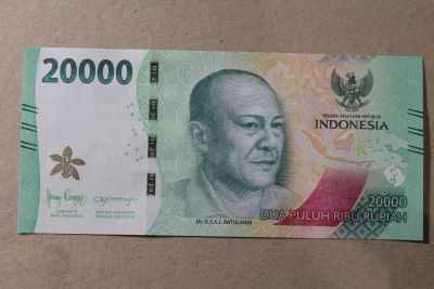 Лот: 25886924. Фото: 1. Индонезия 20000 рупий 2025 года... Азия