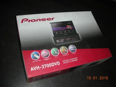 Лот: 6775059. Фото: 1. Pioneer AVH-3700DVD мультимедийный... Мониторы, DVD