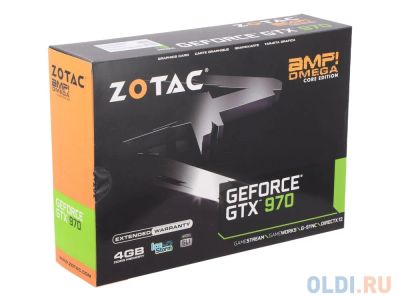 Лот: 10944524. Фото: 1. Видеокарта ZOTAC GeForce GTX 970... Видеокарты