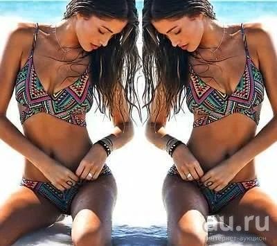 Лот: 9576597. Фото: 1. Узорный купальник. Купальники
