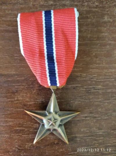 Лот: 25364034. Фото: 1. Медаль "Бронзовая звезда" (США... Памятные медали