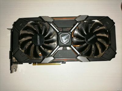 Лот: 16904281. Фото: 1. С рубля! Gigabyte RX 580 8gb AORUS... Видеокарты
