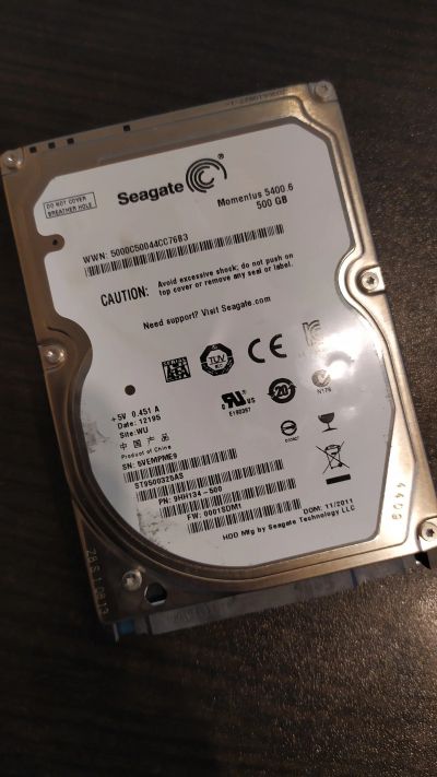 Лот: 15203263. Фото: 1. Seagate ST9500325AS 500Gb Для... Жёсткие диски (HDD)