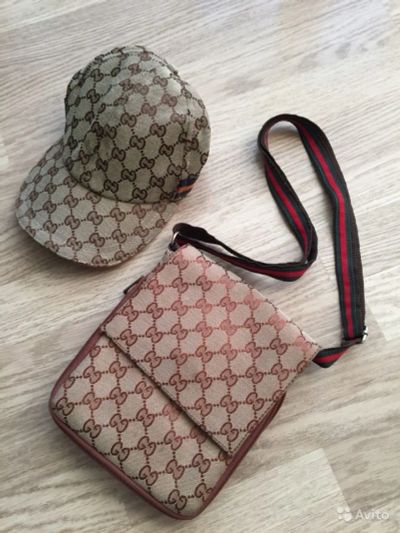 Лот: 7860439. Фото: 1. Комплект Gucci, сумка+кепка. Сумки