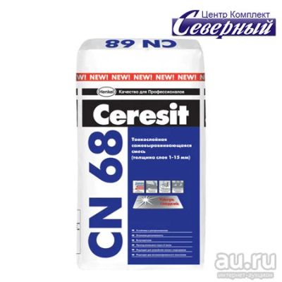Лот: 8483400. Фото: 1. Ceresit CH 68. Тонкослойная смесь... Смеси, шпатлевки, цемент