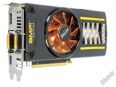 Лот: 5300958. Фото: 1. Zotac GTX 460 AMP! Edition 1GB. Видеокарты