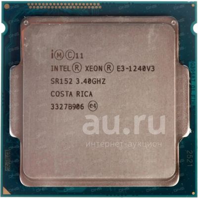 Лот: 19213986. Фото: 1. Процессор Intel Xeon E3-1240v3... Процессоры