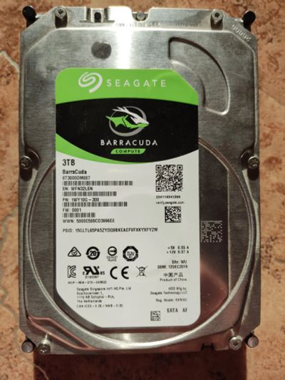 Лот: 18919878. Фото: 1. Жёсткий диск hdd 3tb. Жёсткие диски (HDD)