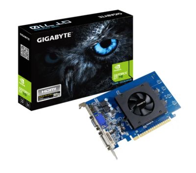 Лот: 17846669. Фото: 1. Gigabyte GeForce GT 710 GV-N710D5-1GI... Видеокарты