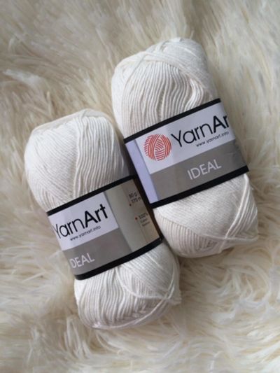 Лот: 11580710. Фото: 1. Пряжа Yarnart IDEAL , 100% Хлопок... Ткани, нитки, пряжа