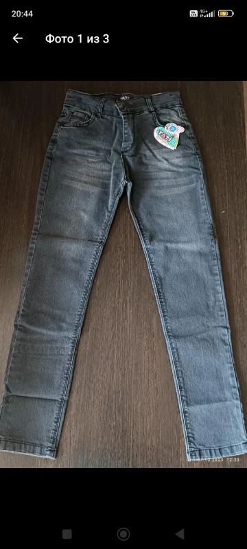 Лот: 22224519. Фото: 1. Продам новые джинсы (8-12лет). Брюки, шорты, джинсы