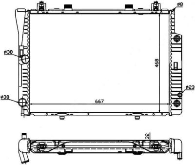 Лот: 3856852. Фото: 1. Радиатор mercedes s-class w140... Двигатель и элементы двигателя