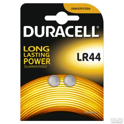 Лот: 12972800. Фото: 1. Батарейка DURACELL LR44-(упак... Батарейки, аккумуляторы, элементы питания