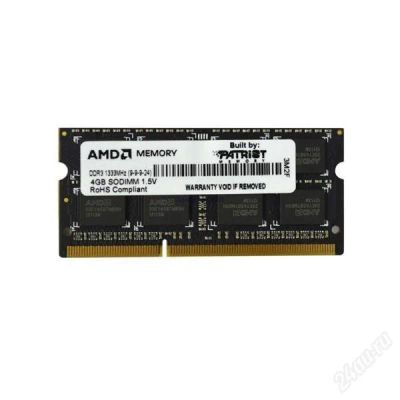Лот: 2768900. Фото: 1. память SO-DIMM 4ГБ DDR3 SDRAM... Оперативная память