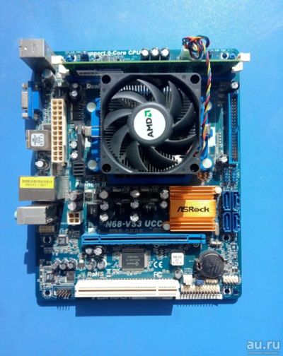 Лот: 18489515. Фото: 1. Материнская плата Asrock N68 VS3... Материнские платы