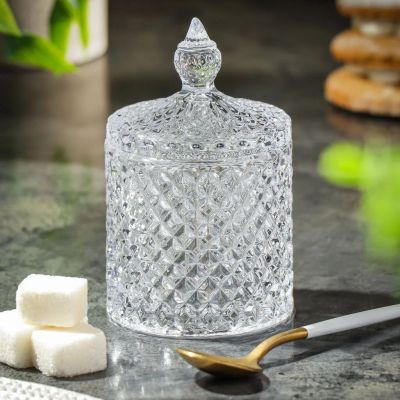 Лот: 24987128. Фото: 1. Сахарница 135 мл, стекло, 6.5х11... Предметы сервировки