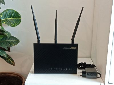 Лот: 19516718. Фото: 1. WiFi роутер (маршрутизатор) Asus... Маршрутизаторы (роутеры)