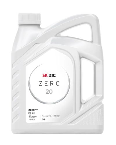 Лот: 20073446. Фото: 1. ZIC ZERO 20 0w20 SN PLUS 4 л... Масла, жидкости