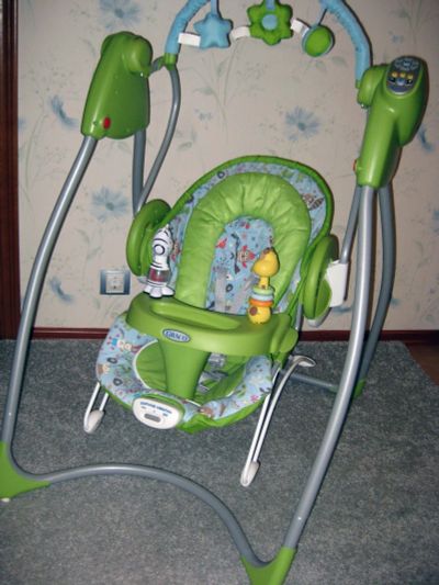 Лот: 12367354. Фото: 1. Качеля Grako Swing 2 в 1 - цена... Ходунки, прыгунки, качели