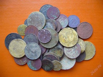 Лот: 1226074. Фото: 1. 50 штук "убитых" монет (1917-1991... Россия и СССР 1917-1991 года