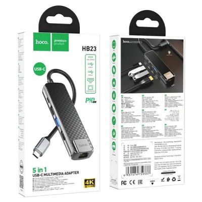 Лот: 19293174. Фото: 1. Адаптер Hoco HB23 Type-C to HDMI... WiFi, Bluetooth адаптеры